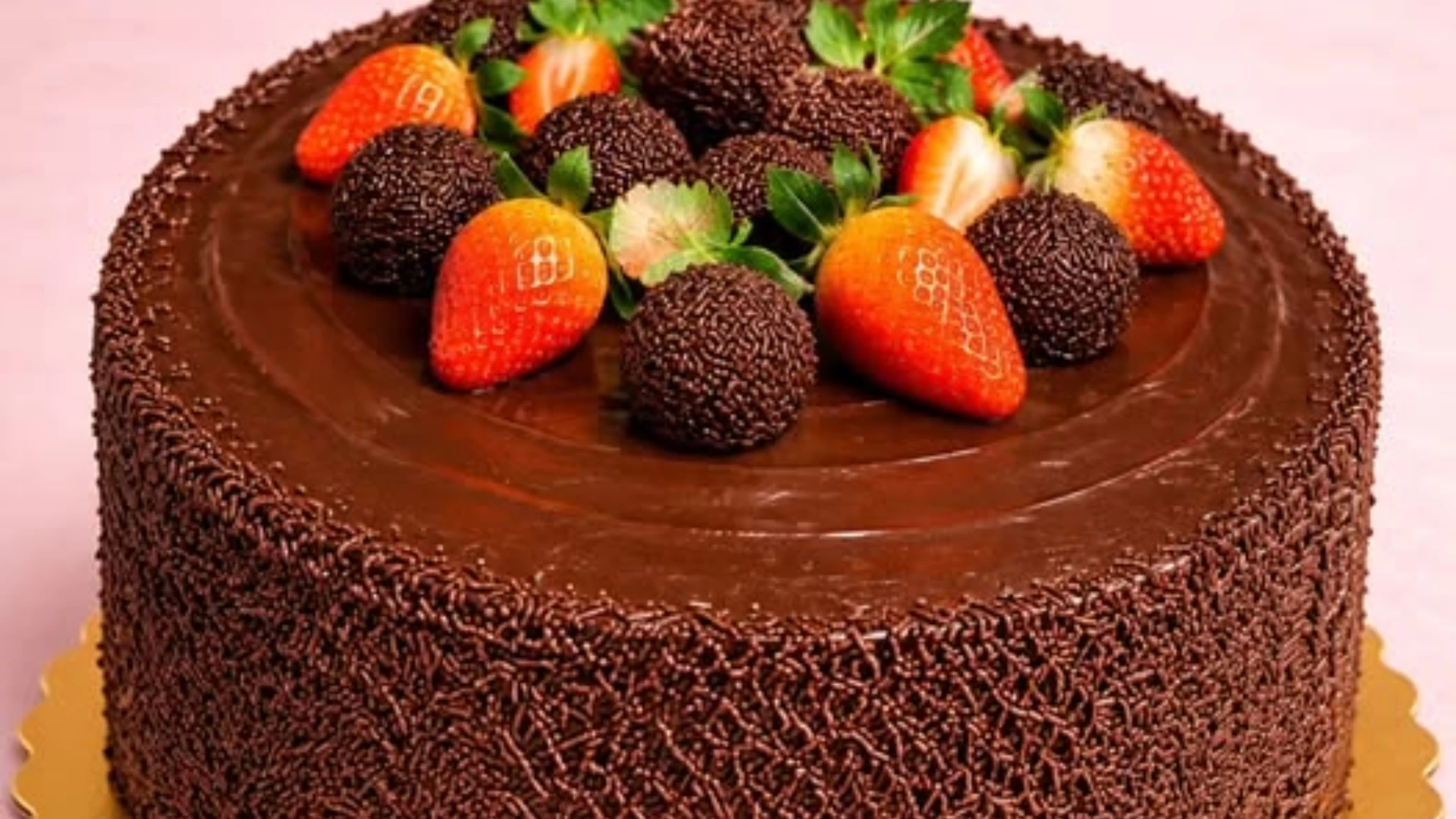 Bolo Chocolate e Morango